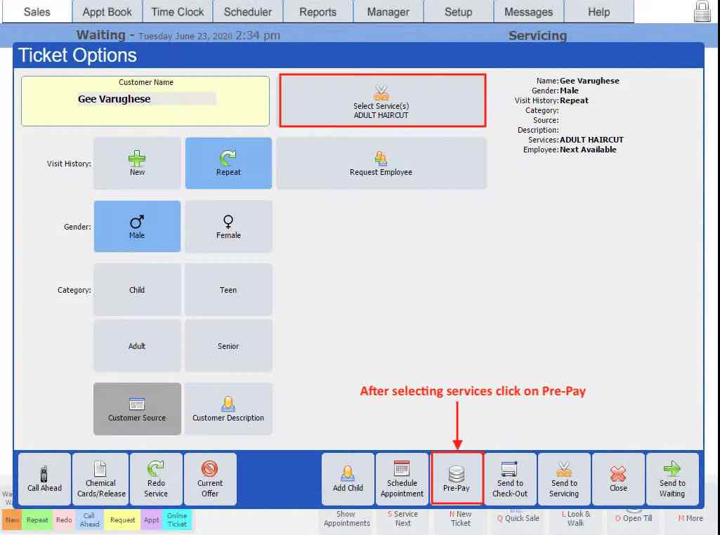 POS Prepay step 2 pre pay