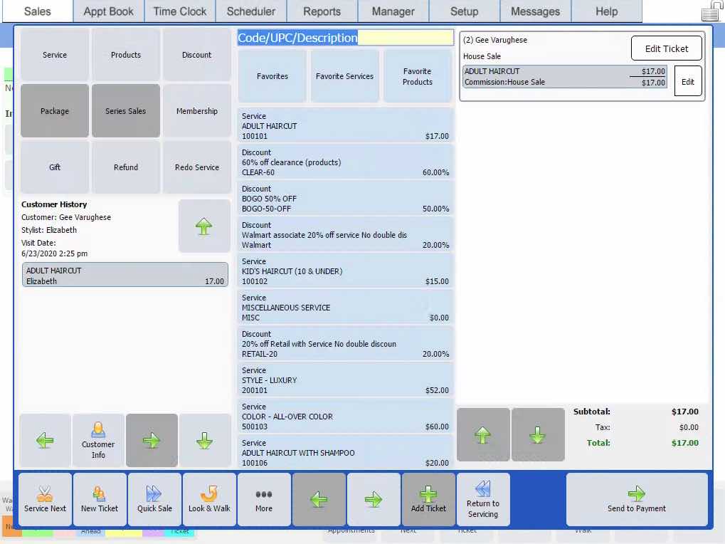 POS Prepay step 3 checkout screen